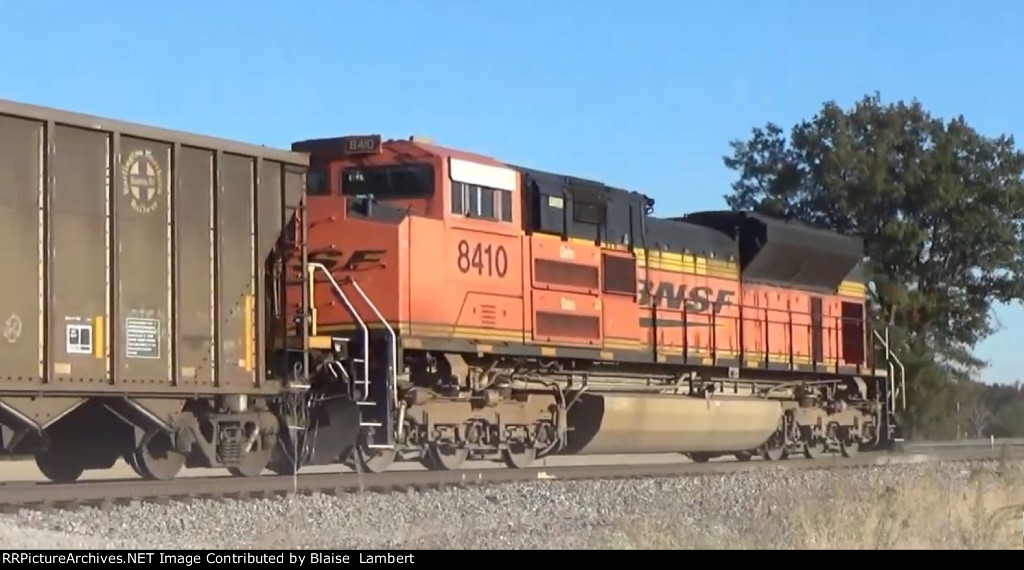 BNSF coal train DPU